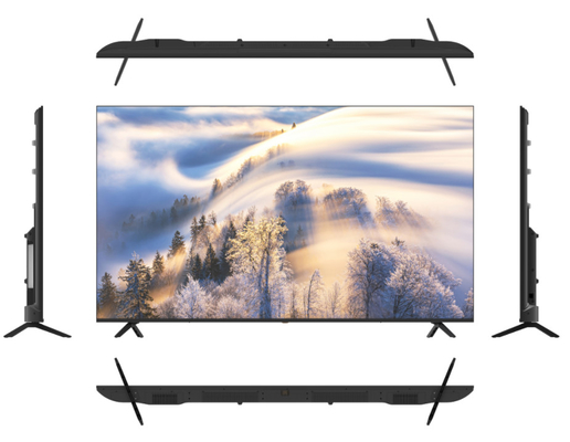 Tepi Ultrathin 75 Inch Smart TV Frameless LED 4K TV Dengan Sistem Android