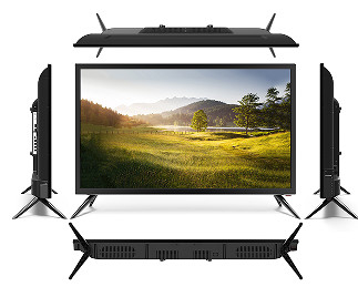 43 Inch Frame Normal LED TV Anolog TV Dukungan USB Untuk Multi Media