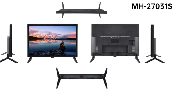 Keluarga Menggunakan Smart TV 27 Inch Mudah Operasi Dengan Fungsi Bluetooth
