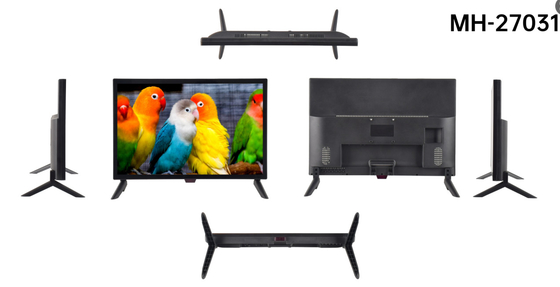 High Definition 27 Inch LED TV DC 12V Dukungan USB Untuk Ruang Pertemuan