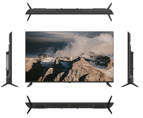 Stabil dan ramping berdiri 75 inci QLED TV Fleksibel Kecepatan Tinggi Dengan WebOS